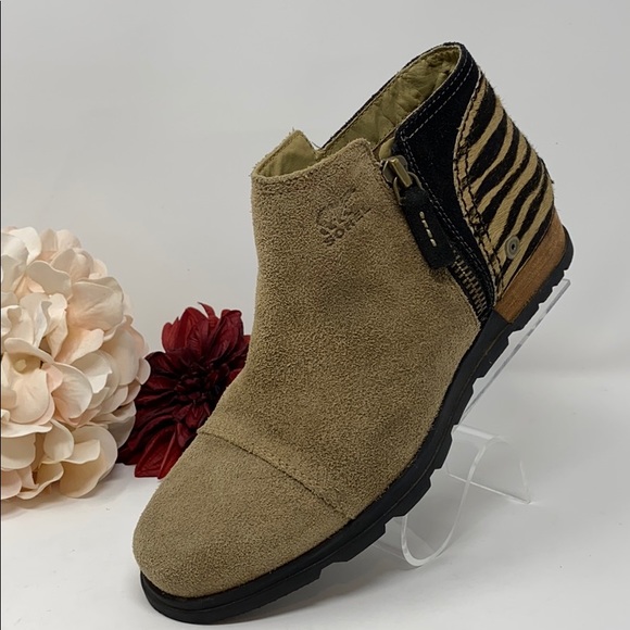 sorel suede ankle boots